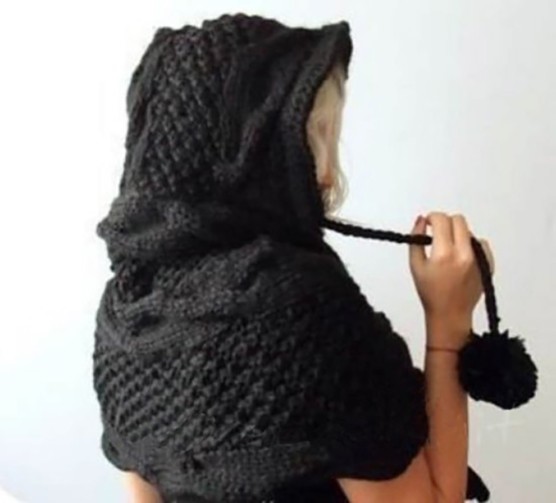 Inspiration. Crochet Hooded Scarves.