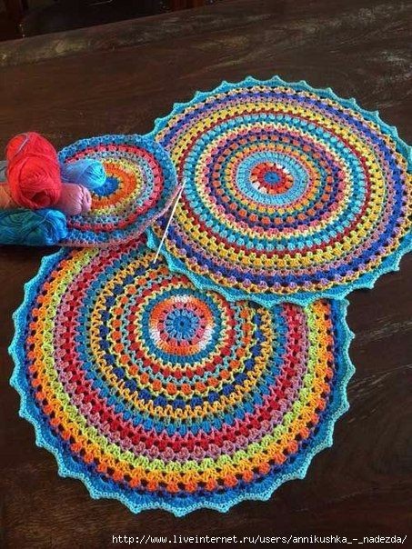 Inspiration. Crochet Mandalas.