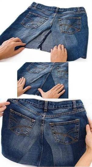 How to Make a Skirt From Old Jeans How to Make a Skirt From Old Jeans