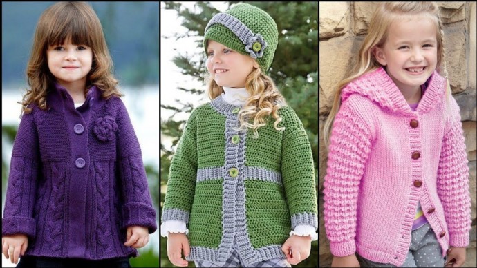 Inspiration. Knit Baby Girl's Coat.