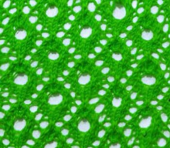 Relief Knit Pattern with Holes Relief Knit Pattern with Holes