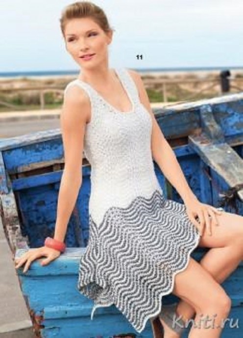 Complete Guide for Crafting a Beautiful Wavy Pattern Sweater with White and Grey Yarn Complete Guide for Crafting a Beautiful Wavy Pattern Sweater with White and Grey Yarn