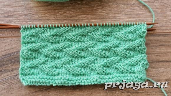 Knit Double Leaves Pattern Knit Double Leaves Pattern