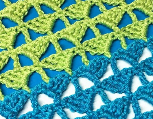 ​Crochet Lace of Triangles Pattern