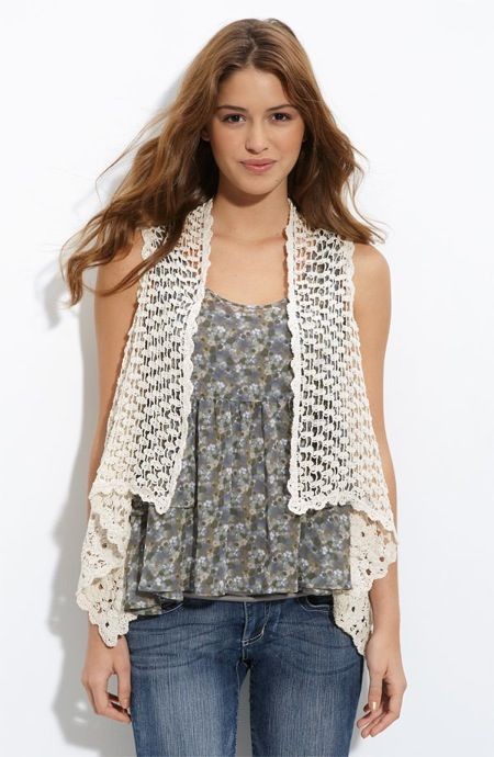 Inspiration. Crochet Vests.