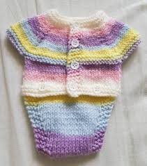 Inspiration. Knit Baby Rompers.