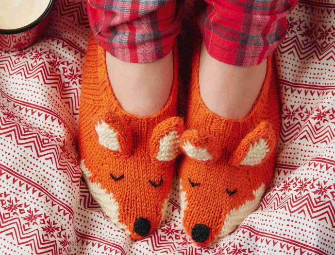 Inspiration. Knit Slippers.