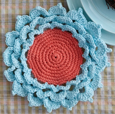 ​Spring Flower Crochet Coaster