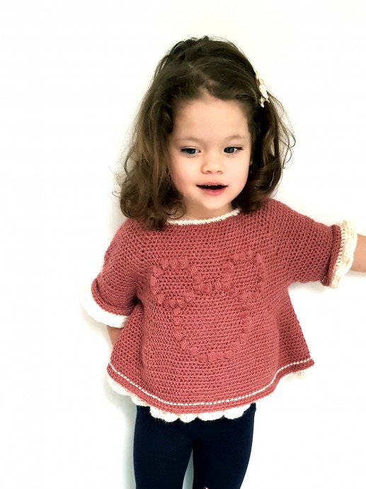 Helping our users. ​Bobble Pattern Crochet Baby Blouse.