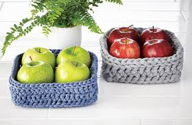 Inspiration. Crochet Fruit Baskets.