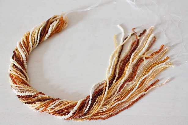 Thick Necklace from Small Beads Thick Necklace from Small Beads