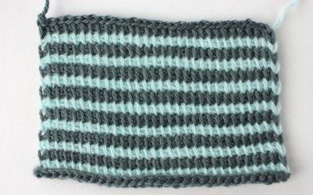 ​Two-Colored Crochet Stripes