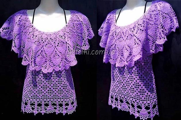 Crochet Pelerine Blouse