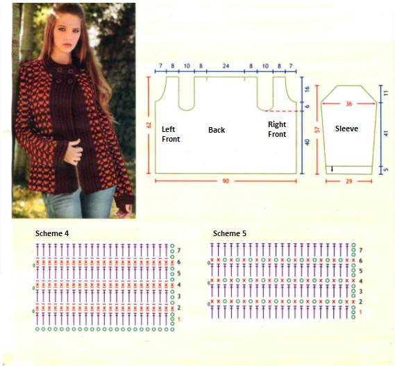 Complete Guide to Crocheting a Stylish Burgundy and Orange Sweater with Patterns