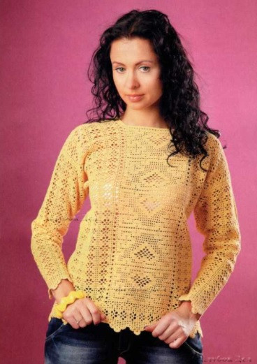 Complete Guide to Crocheting a Stylish Pullover Using Yellow Cotton Yarn
