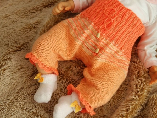 Inspiration. Knit Baby Pants.