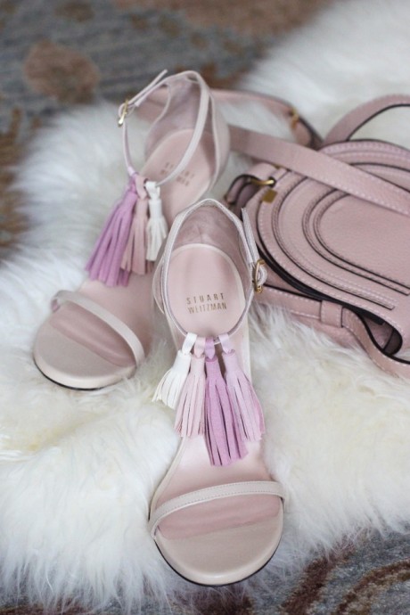 ​Open Toe Heels with Tassels