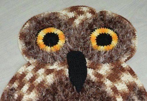 Owl Crochet Rug