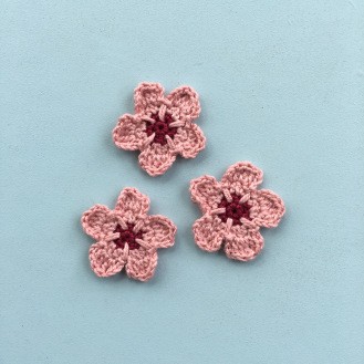 Helping ourusers. Cherry Blossom Crochet Applique. Helping ourusers. Cherry Blossom Crochet Applique.