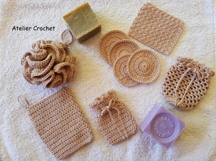 Inspiration. Crochet Bathroom Accessories.