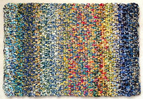 Linen Stitch Scrap Crochet Rug Linen Stitch Scrap Crochet Rug