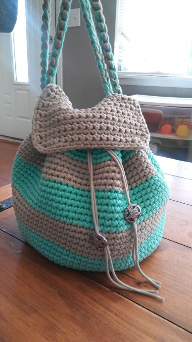 Inspiration. Crochet Backpacks.