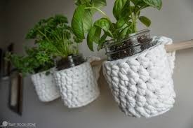 Inspiration. Crochet Hanging Pot-Holders.