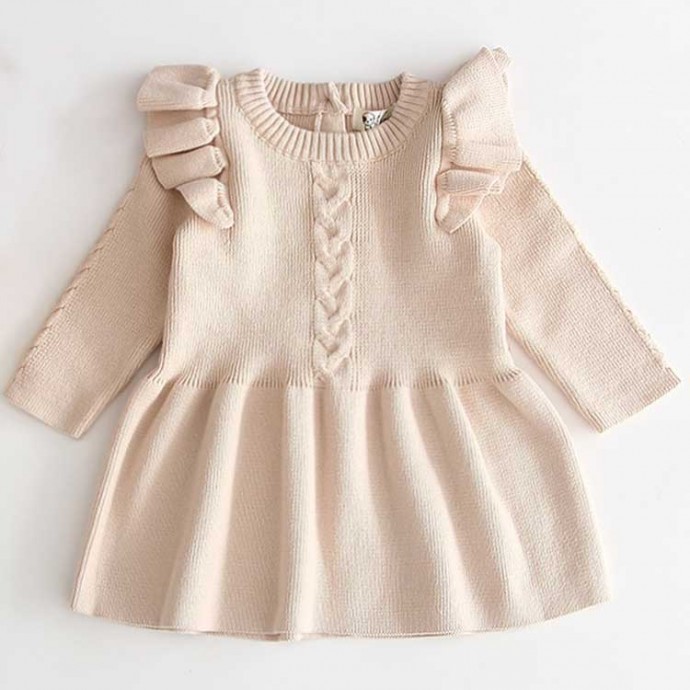 Inspiration. Knit Baby Girl Dresses.