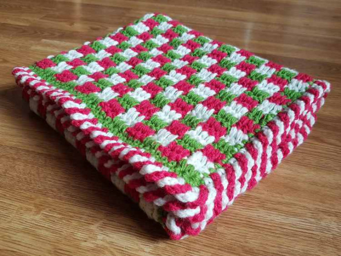 ​Crochet Candy Cane Blanket