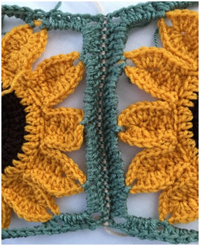 Helping Ann. ​3D Sunflower Crochet Blanket