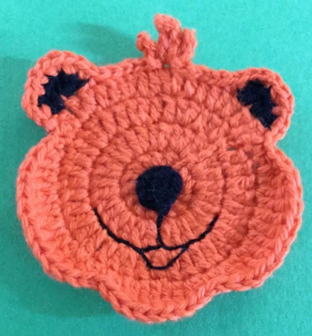 Helping our users. ​Crochet Tiger Applique.