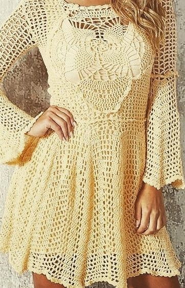 Inspiration. Crochet Dresses.