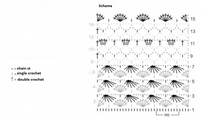 Complete Crochet Project Instructions for a Beautiful Design with Dark-Grey and Grey Yarn Complete Crochet Project Instructions for a Beautiful Design with Dark-Grey and Grey Yarn