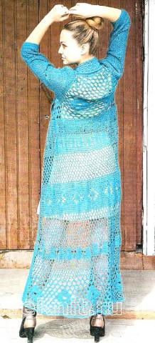 ​Crochet Blue Coat