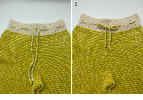 Helping our users. Crochet Pants.