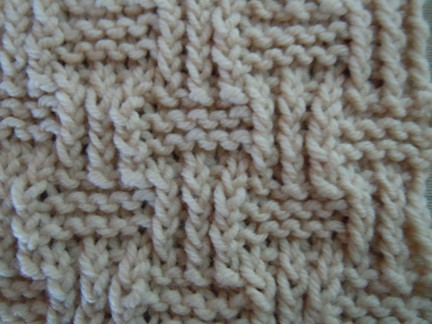 ​Knit Basket Plate Pattern