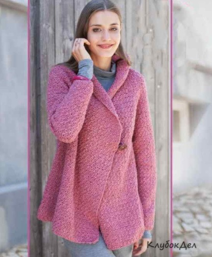 ​Bright Pink Crochet Jacket