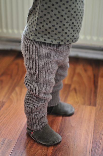 Inspiration. Knit Baby Pants.