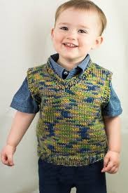 Inspiration. Knit Boy's Vests.