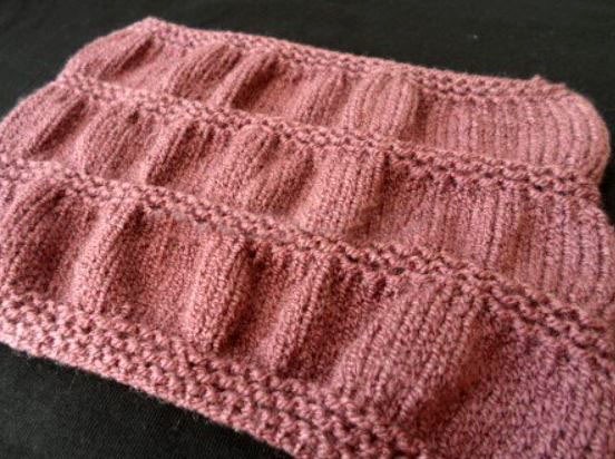 ​Transversal Waves Knit Stitch