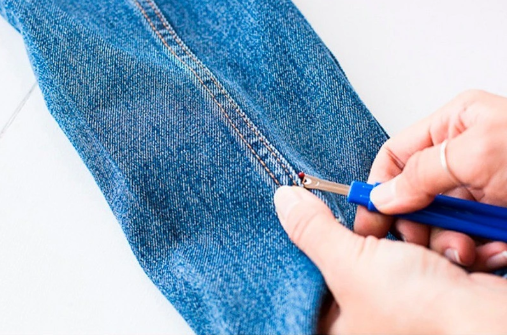 Denim Jacket with Fringe