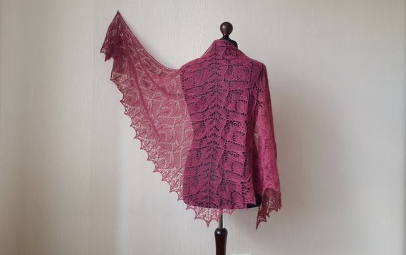 Inspiration. Knit Shawl Wrap.