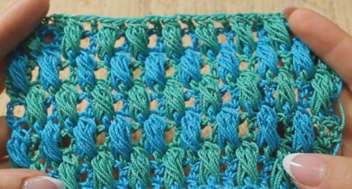 Two-Colored Puffs Stitches