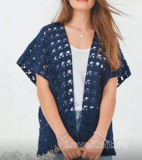 ​Crochet Blue Vest