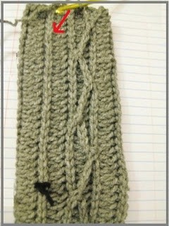 Helping our users. ​Crochet Fingerless Glovers with Cables.