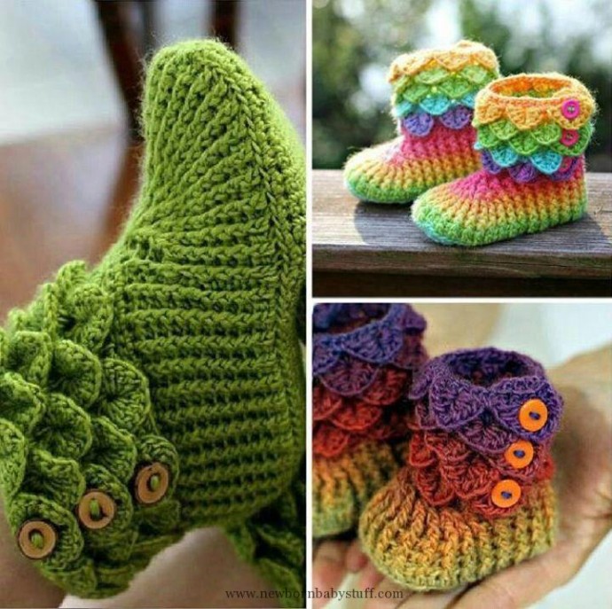 Inspiration. Crochet Boots.