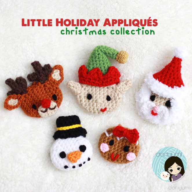 Inspiration. Crochet Christmas Appliques.