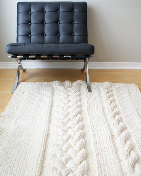 Inspiration. Knit Rugs.