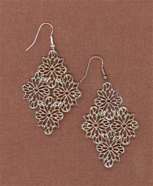 Silver Flowers Earrings Silver Flowers Earrings