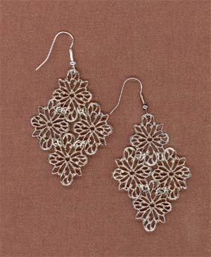 ​Silver Flowers Earrings